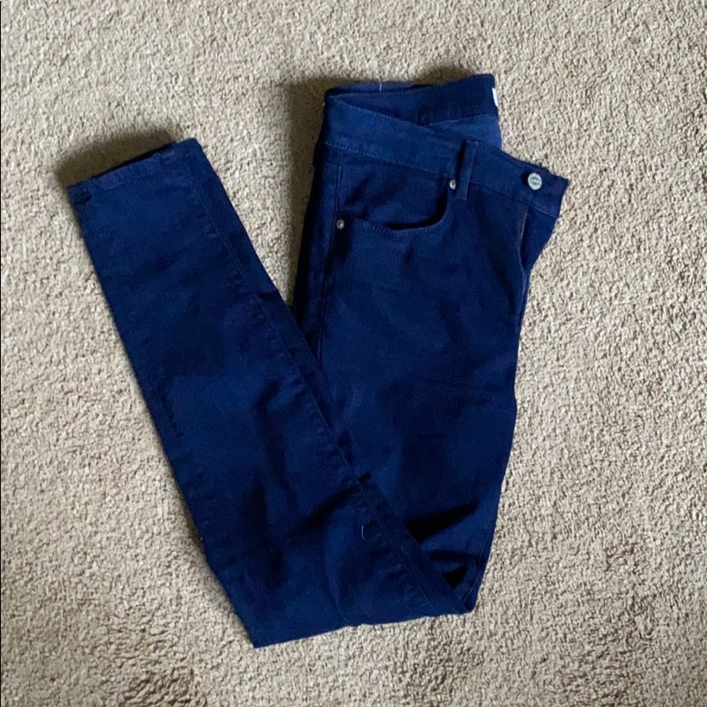 High waisted Loft skinny jeans.
